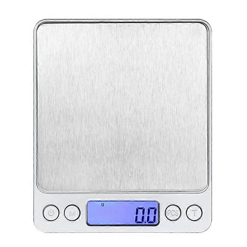 Digital Kitchen Scale with LCD Display,  Precision, USB Rechargeable, Waterproof Stainless Steel Pan