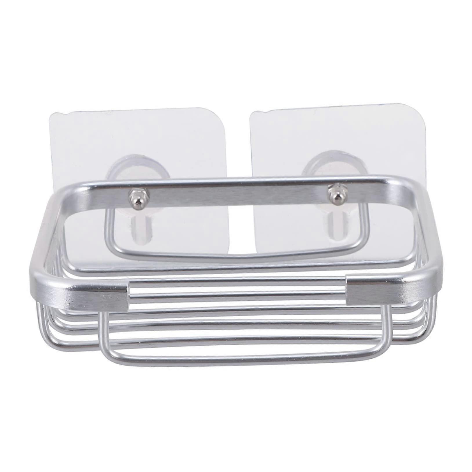 Wall Mounted Soap Holder Rust Resistant Aluminum Self Draining Quick Dry Bathroom Storage