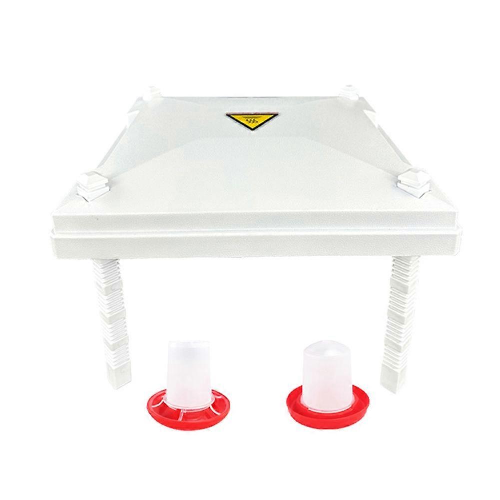 Brooder Heater for Chicks, 12.2 x 12.2Inch for 20 Chicks Brooder Heating Plate with Adjustable Height and Angle EU Plug