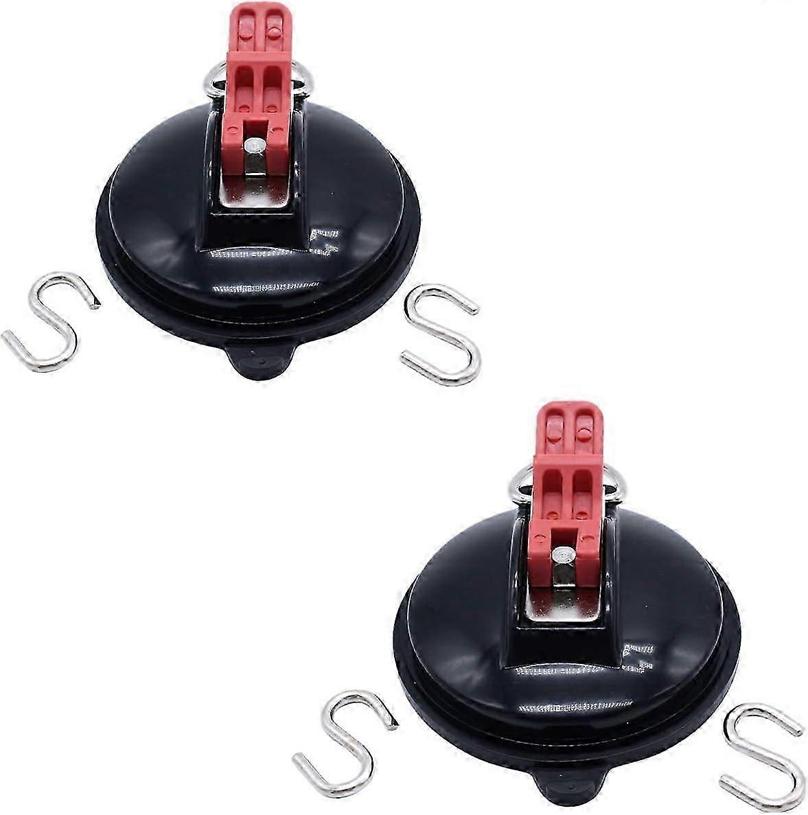 Set of 2 suction cups with hooks, suction hooks, multifunctional suction holder.