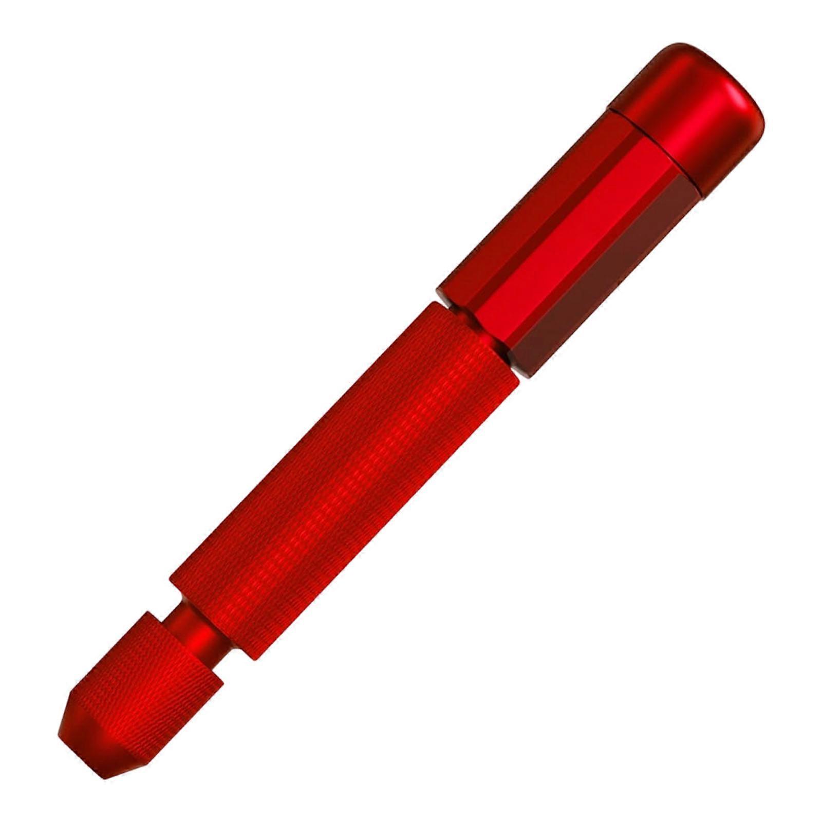 Compact Hand Operated Reamer for Small Scale Model Assembly with Durable Steel Drill Bits Multiple Dimensions  Red