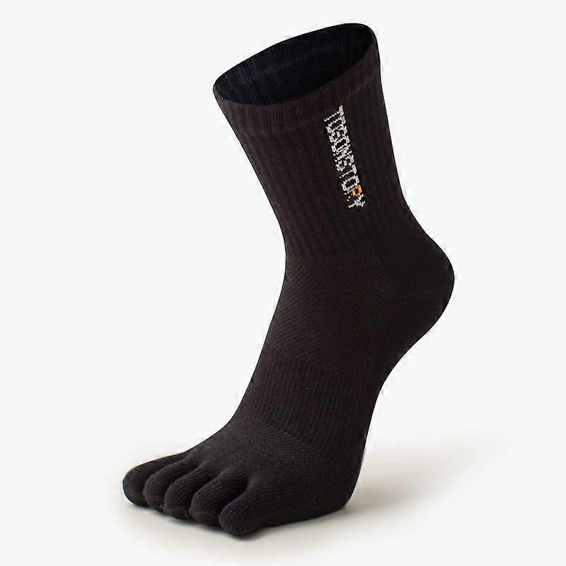 5pcs Men's Toe Socks, Quick-Dry Moisture-Wicking Breathable Athletic Socks