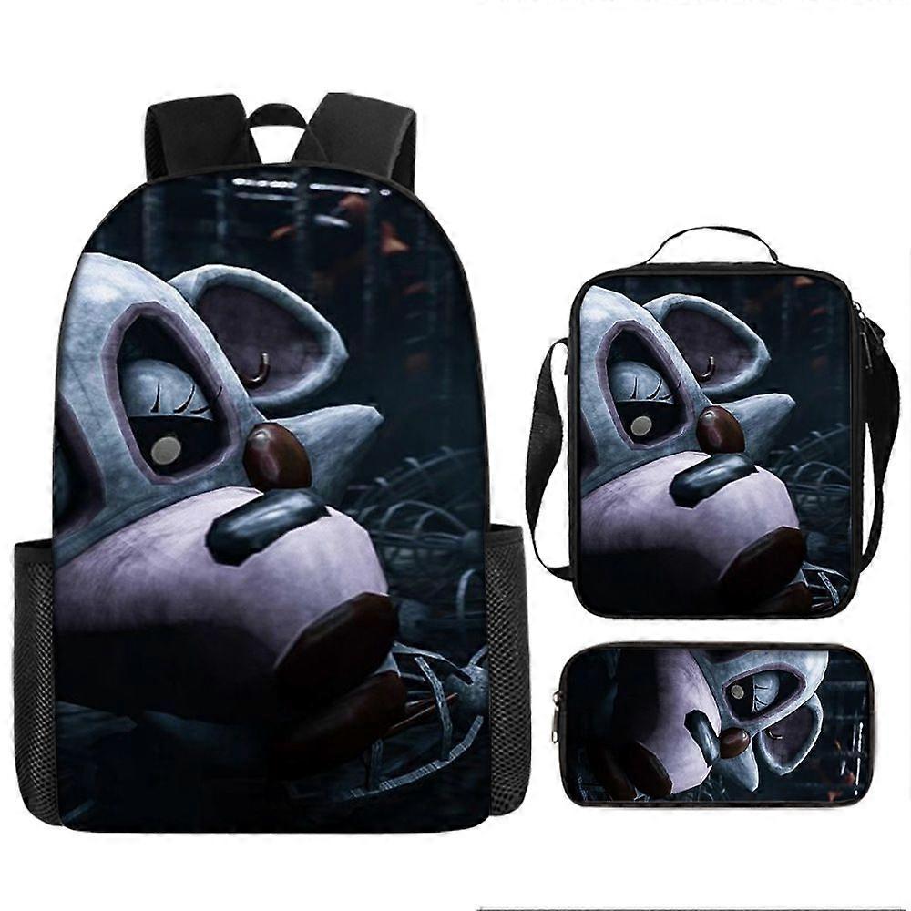 Five Nights Backpack, School Bag, Children's School Bag, Backpack, Men's Backpack, Laptop Backpack, Three-piece Backpack