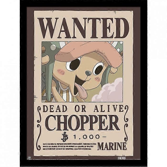 One Piece Wanted Tony Tony Chopper Framed Poster