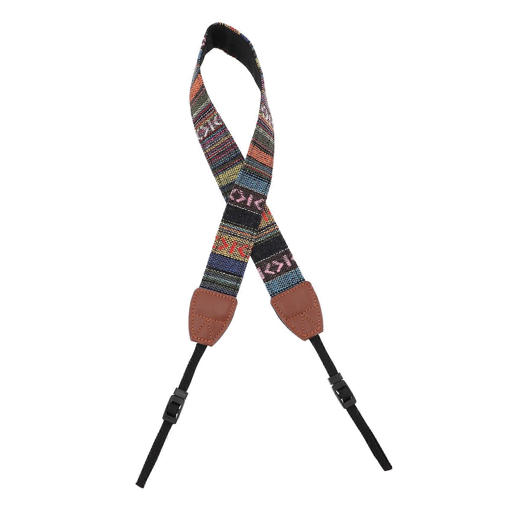 Adjustable Camera Shoulder Strap with Durable Leather Ends and Quick Release for Outdoor Photography