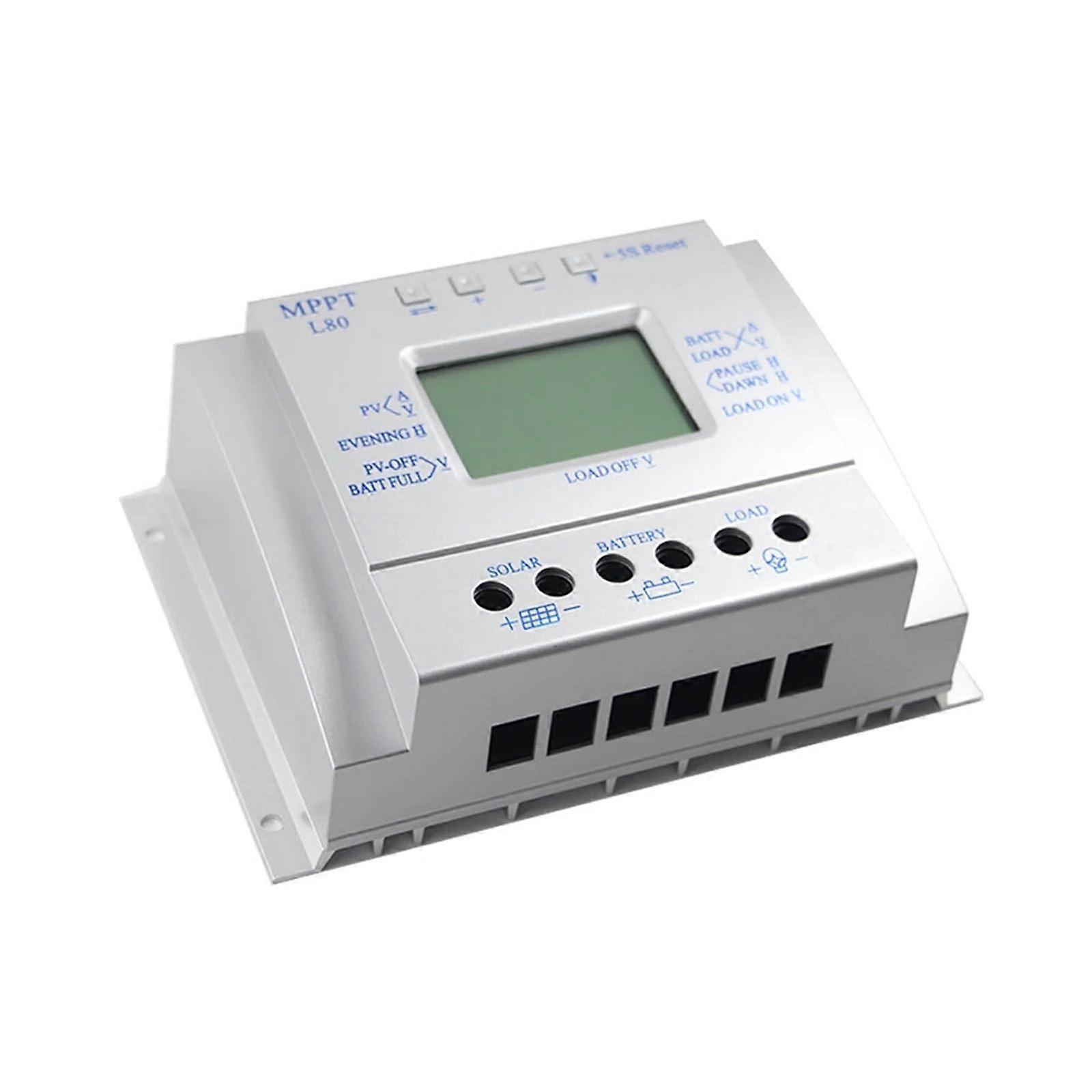 60A MPPT Solar Charge Controller 12V 24V Auto Regulator for Solar Panel with LCD Display