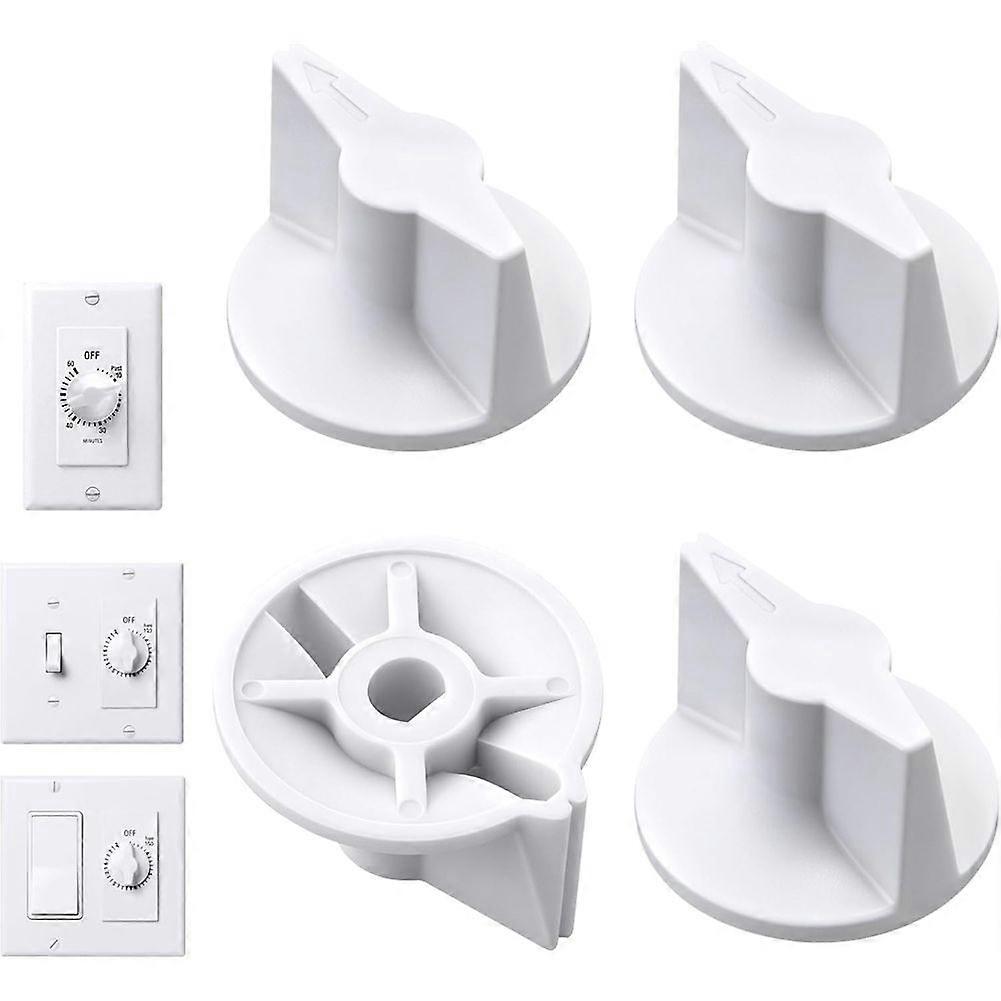 4 Pack Timer Switch Knob Replacement Wound Compatible for 146MT574 Timer Knob, FD Series Spring Wound Timer