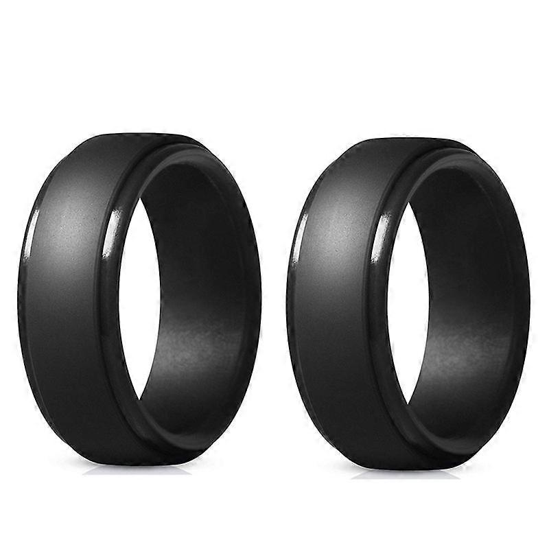 8mm Popular Men Silicone Cool Rings 2Pcs 11
