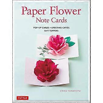Paper Flower Note Kaarten: Pop-up kaarten * Wenskaarten * Cadeau Toppers