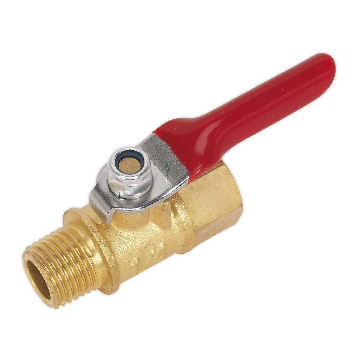 Sealey Sa906 Lever Ball Valve 1/4In Bspt (M) X 1/4In Bsp (F)