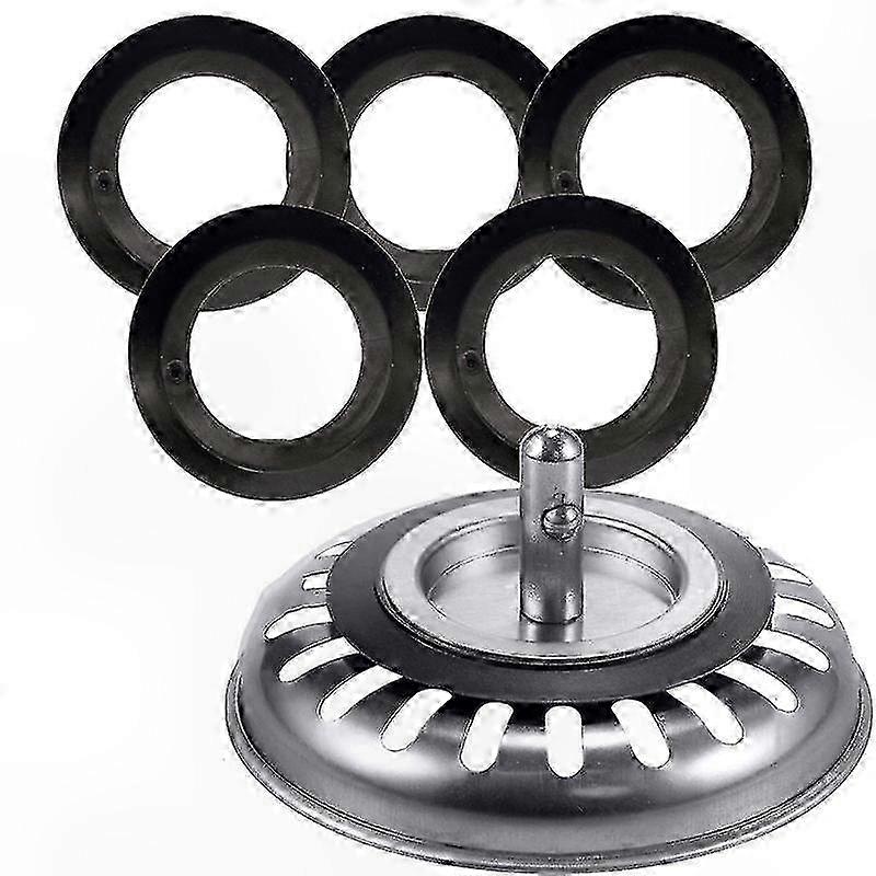 5-Pack Universal Drain Seal Gaskets for Plumbing