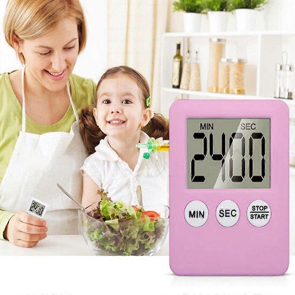 Large Digital LCD Kitchen Cooking Timer Count-Down Up Clock Alarm Magnetic