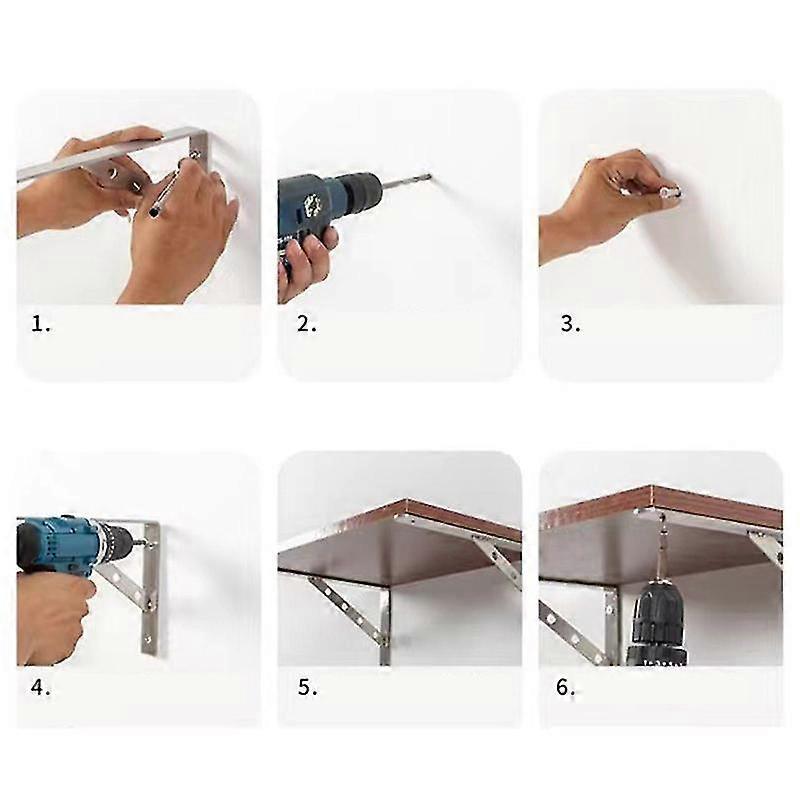 Stainless Steel Triangle Bracket 3mm Thick 150mm Wall Mount