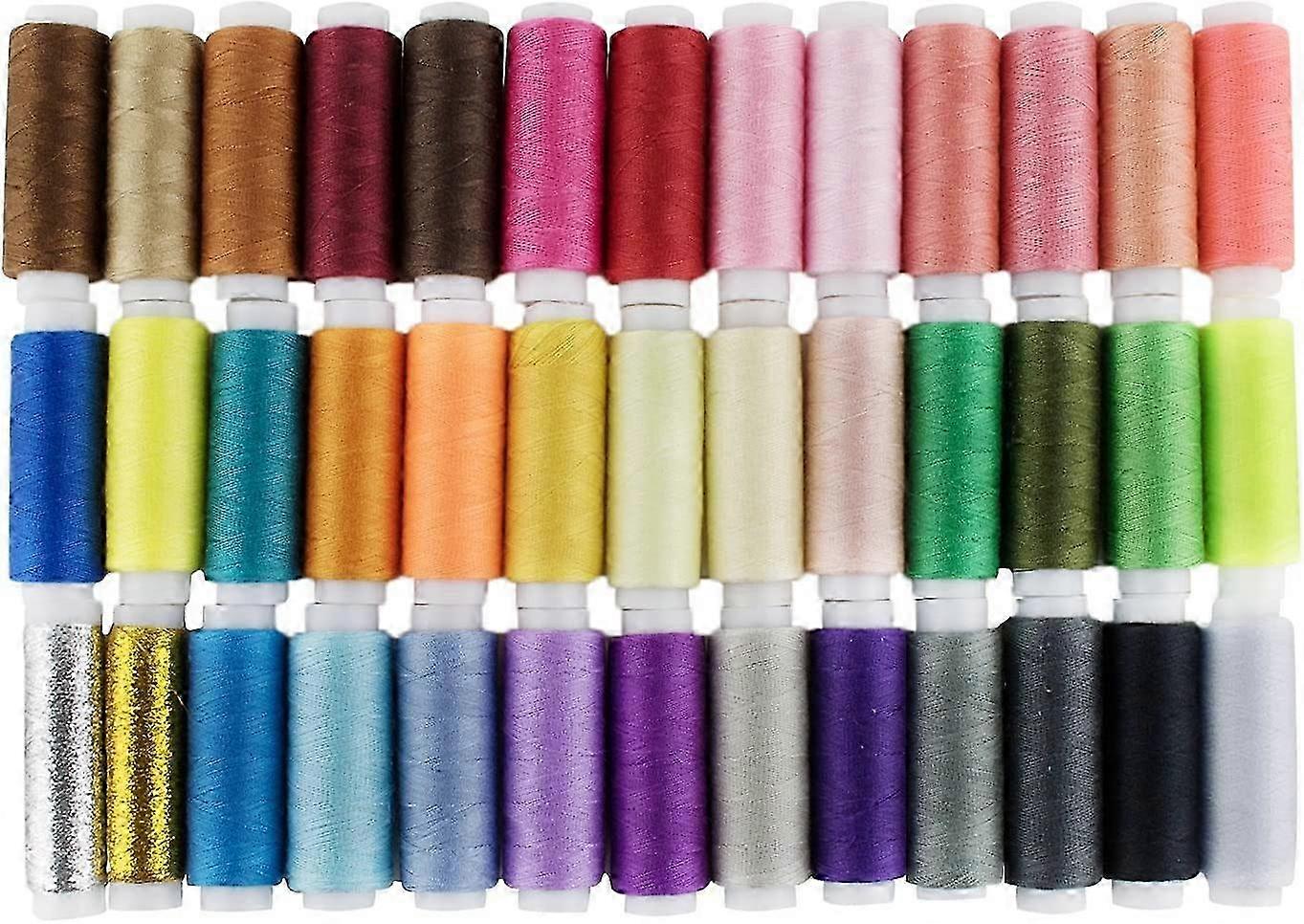 Sewing Thread, 39 Pieces Spool Polyester Colored Sewing Thread