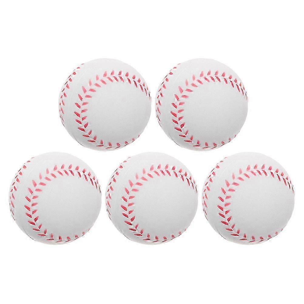 Training Baseball 5Pcs Soft PU Sponge Baseballs for Indoor Playing Practice