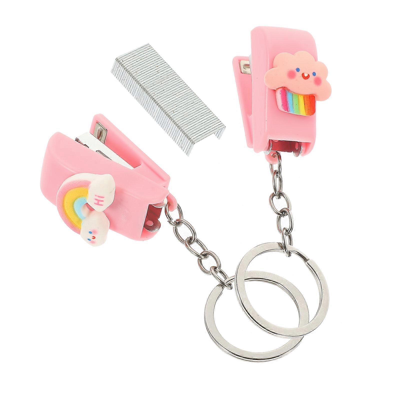 Multi-Function Mini Stapler 1Set Assorted Color for Office Use