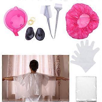 Hair Coloring Dyeing Kit Hair Dye Tools for Easy Use 7Pcs Set