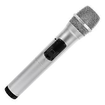 Microfone realista de brinquedo para brincadeiras de faz-de-conta com função de apresentação de palco.
