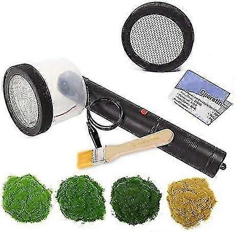 Mini Flocking Machine With Antislip Handle For Diy Table - Abs Static Grass Applicator Flocking Kit