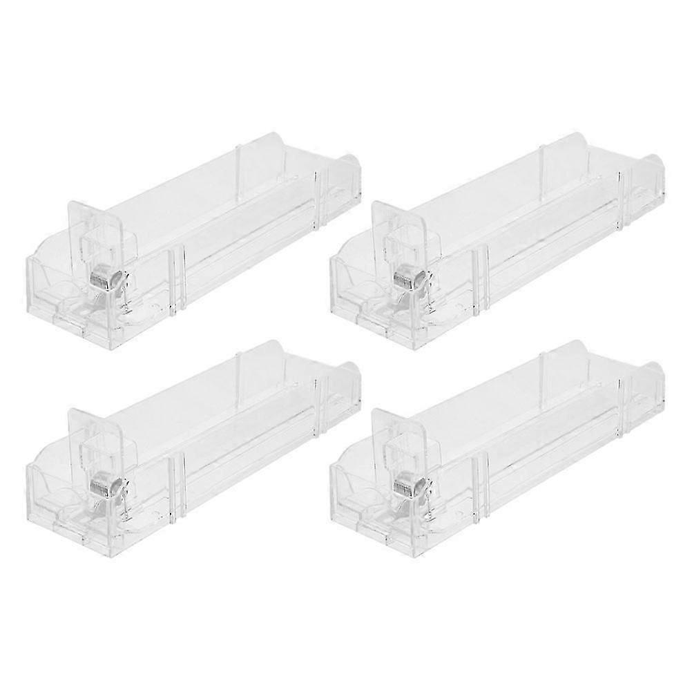 Push Pusher Rack for Store Use 4Pcs Practical Clear Organizer