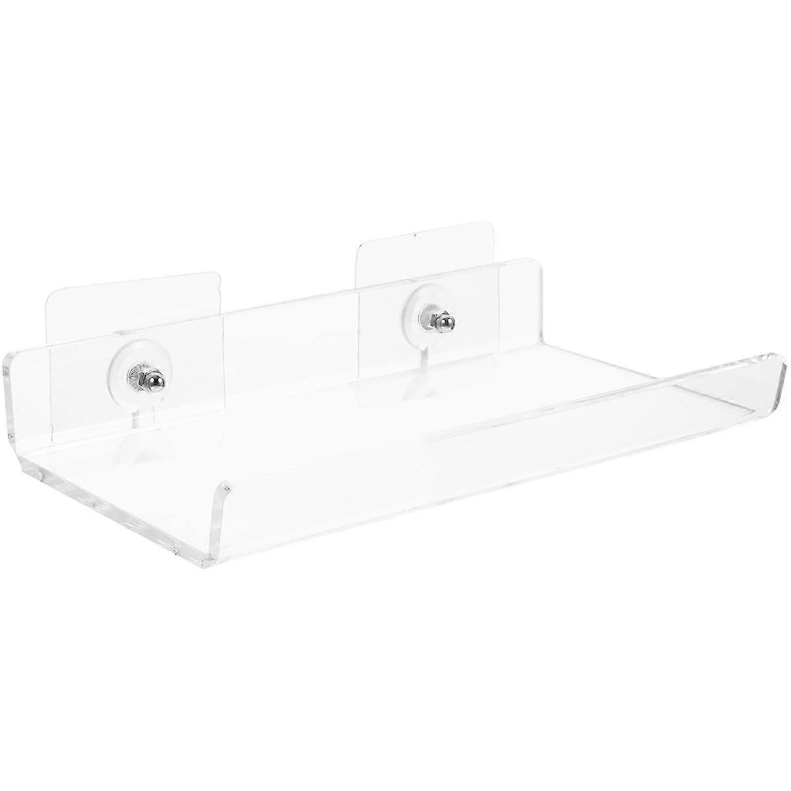 Punch-Free Clear Acrylic Wall Shelf U Shape