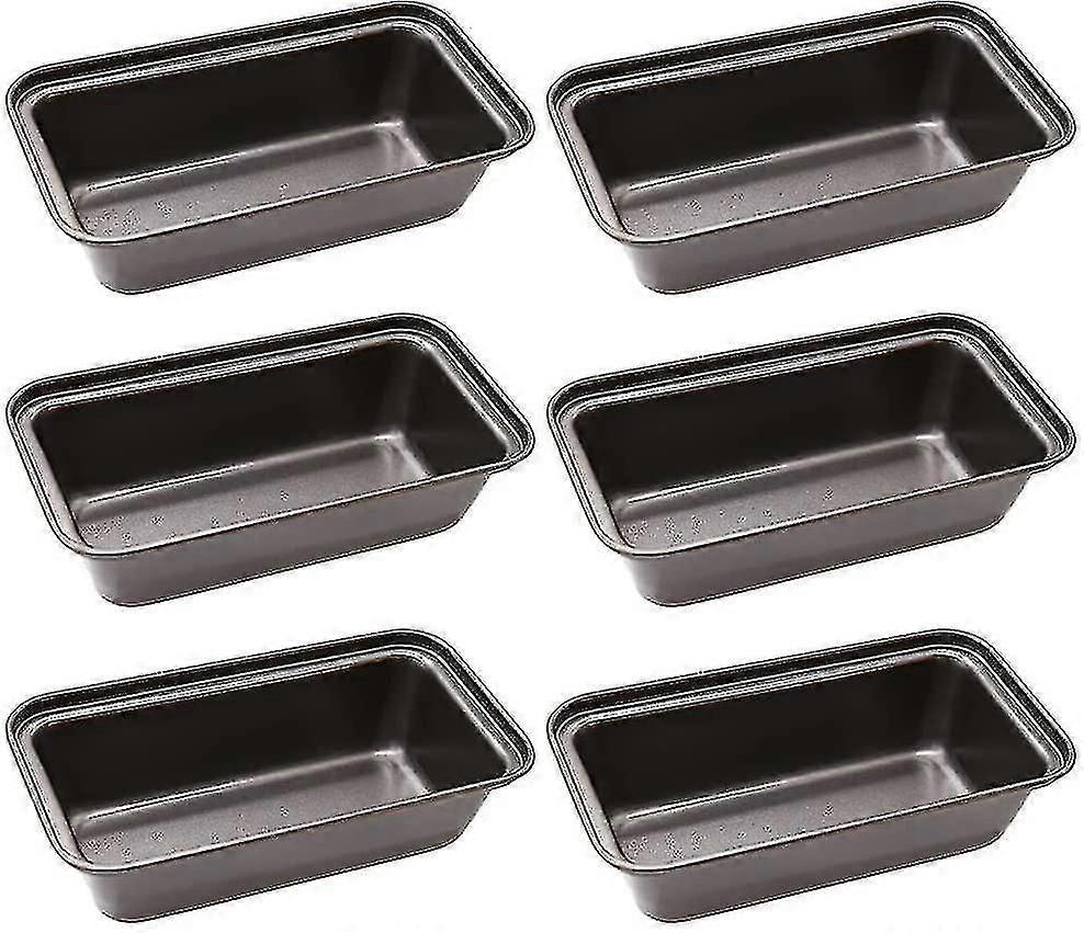 6 peças antiaderente Mini Bread Pan Set E Bread Pan