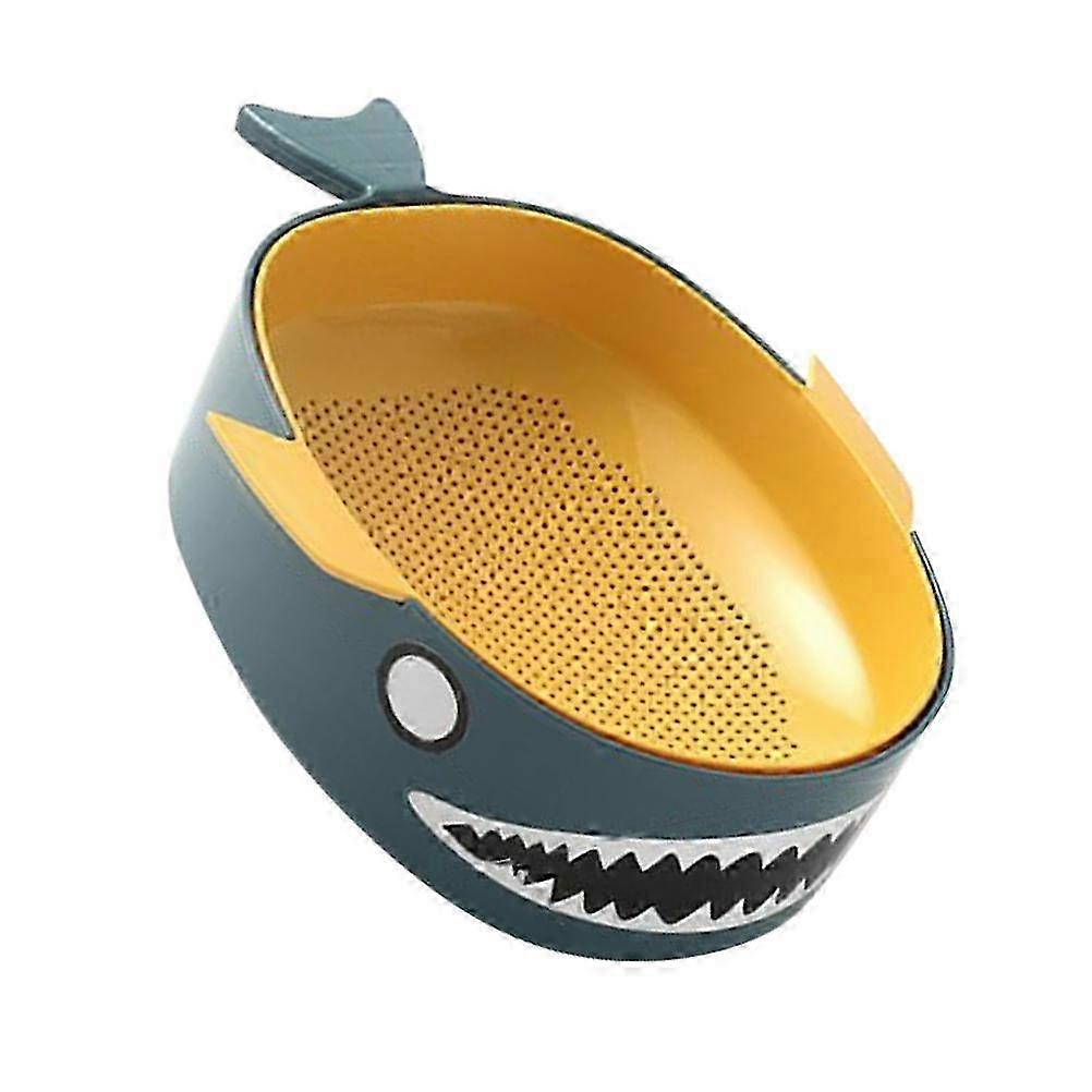 Fruit Vegetable Drying Basket PP 1Pcs Blue Quick Drainage Kitchen Colander