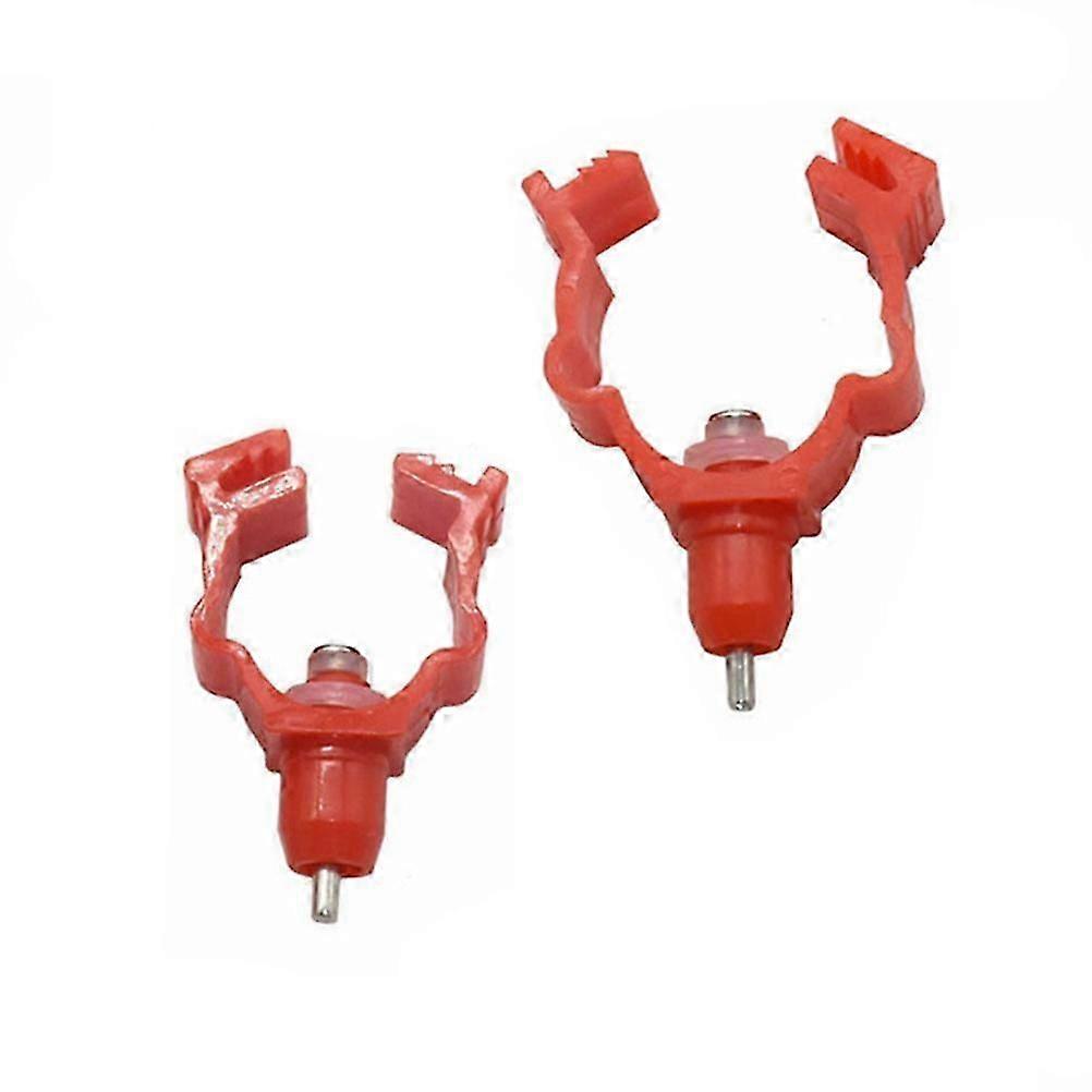 Chicken Waterer Screw Style Automatic Feeder, 20Pcs, Red