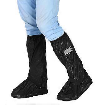 Motocykl Skuter Rower Kolarstwo Wodoodporny NOn Slip Shoes Pokrowiec na Deszczowy Śnieżny Dzień Czarny S