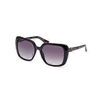Guess GU7863 05B Full Rim Shiny Black Women Butterfly Sunglasses UV3 Original
