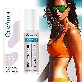 Oceaura hydraterende, donkermakende schuimmousse - mild en hydraterend voor gebruik buitenshuis in de zomer, helpt bij het creëren van een zongebruinde huid voor dagelijkse verzorging.