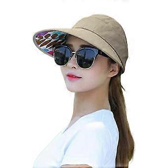Casquette femme à imprimé feuilles, protection solaire légère et élégante, idéale pour la course à pied.