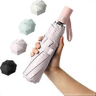 Liangnv Small Travel Umbrella for Rain Protection Sun-Folding UV Umbrella Windproof Compact