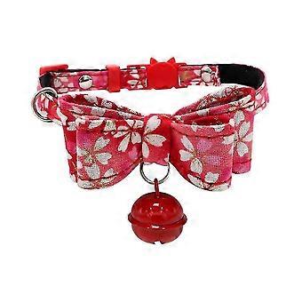 Soft Cats Bells Collar Cute Puppy Bells Collar With Bow Ties For Small Cats Dogs
