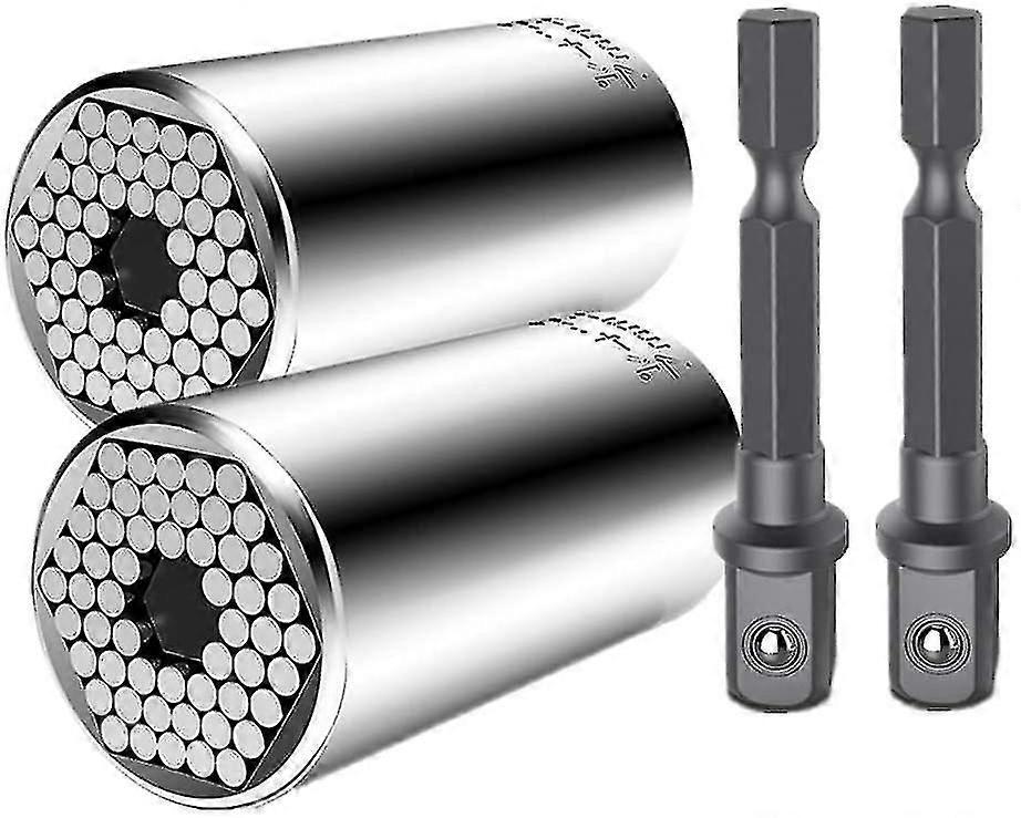 4kpl yleispistoke - 7-19mm universal socket -avain