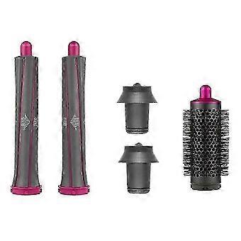 Hair Dryer Curling Attachment Set, 30mm Cylinder Comb and Long Barrels, Nylon + Glass Fiber, Volumizing Styling Tool Compatible with Dyson Supersonic