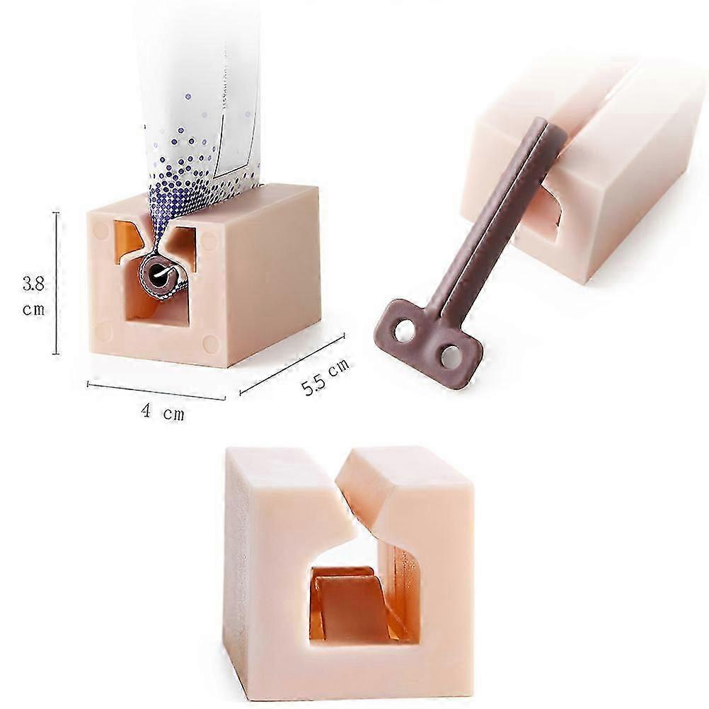 Toothpaste Squeezer Plastic Extruder for 4Pcs Tube Squeezer Assorted Colors