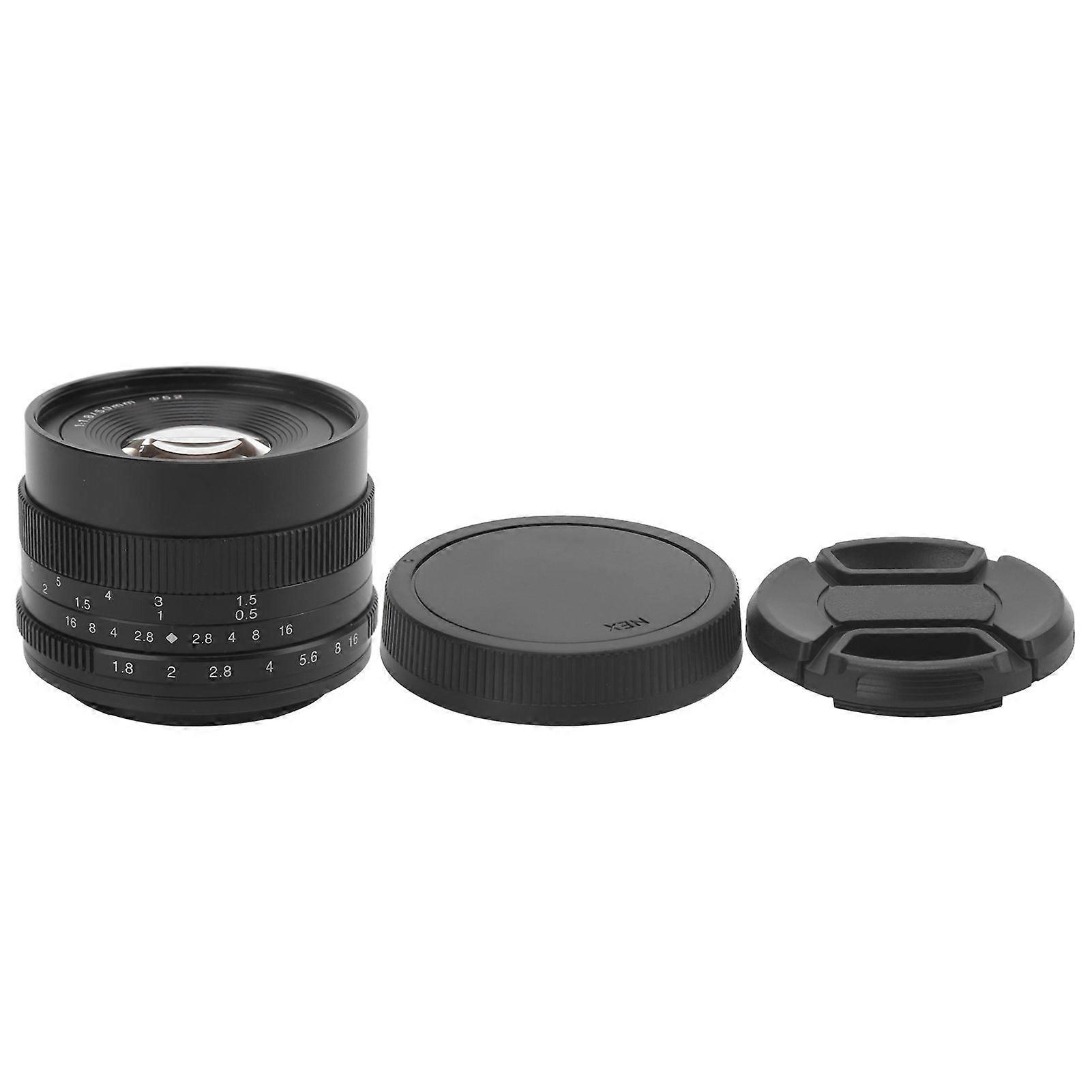 7Artisans 50mm F1.8 Large Aperture Lens Compatible With A6600/A6400/A6000 E Mount Camera