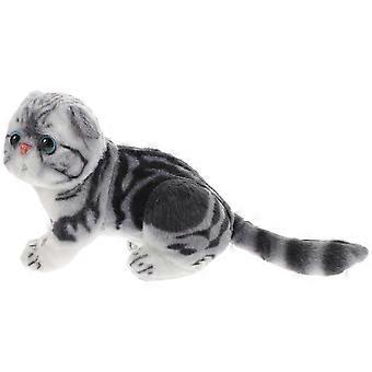 Muñeco de peluche de gato atigrado para niños, adorable juguete de peluche, almohada suave