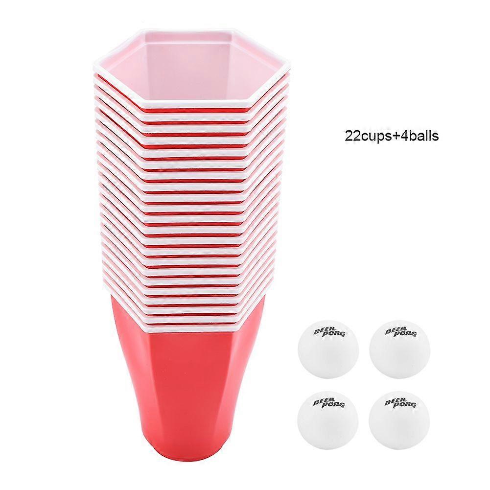 Hexcup Beer Pong red Game cup Set Party