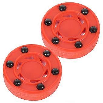 2pcs Roller Hockey Game Puck Training Puck Street Hockey Ball for Practicing