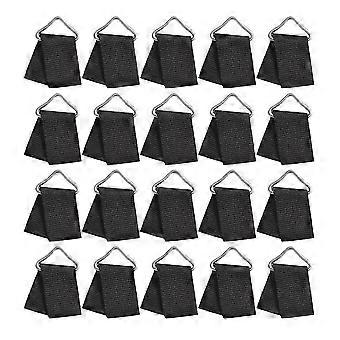 20 Sets Trampoline Spring Buckle Triangle Rings Buckle Trampoline Triangle Buckle V- Shaped Ring Trampoline Accessories