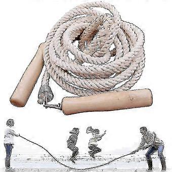 Long Jump Rope, Multiplayer Rope Skipping, Long Skipping Rope With Wooden Handle, Best Team Group Double Dutch Jump Rope 7m 26-27