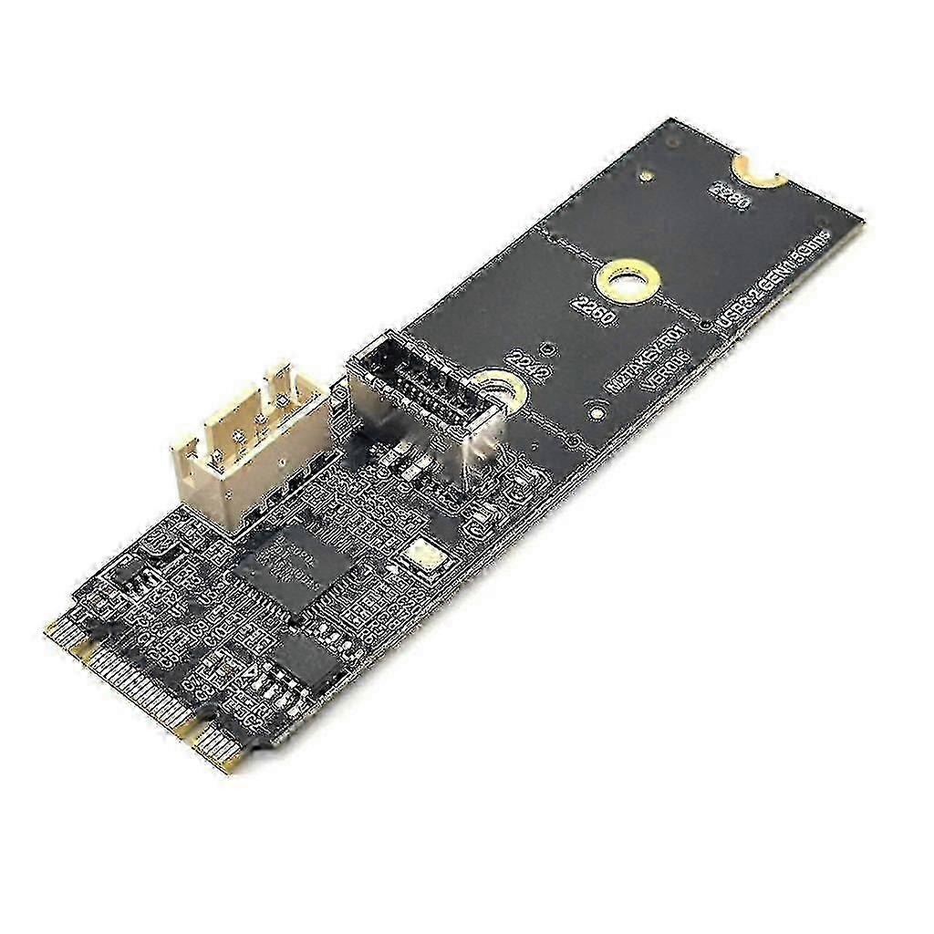 Sturdy M2 Multi-functional Nvme to Type-c Adaptor Card, Optional 19-pin Type-e Interface, 5GBPS Support Compatible with Linux