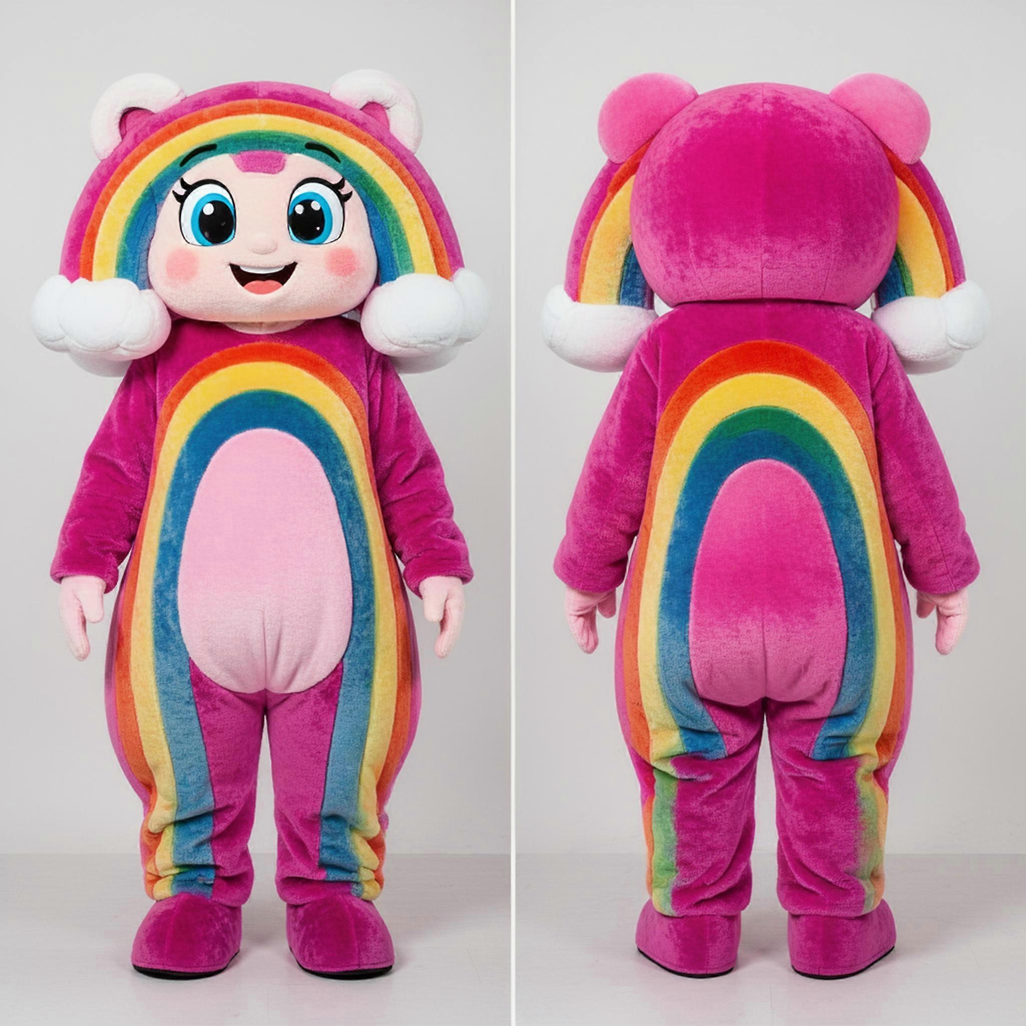 MASTICOT Magenta Vibrant Rainbow Mascot