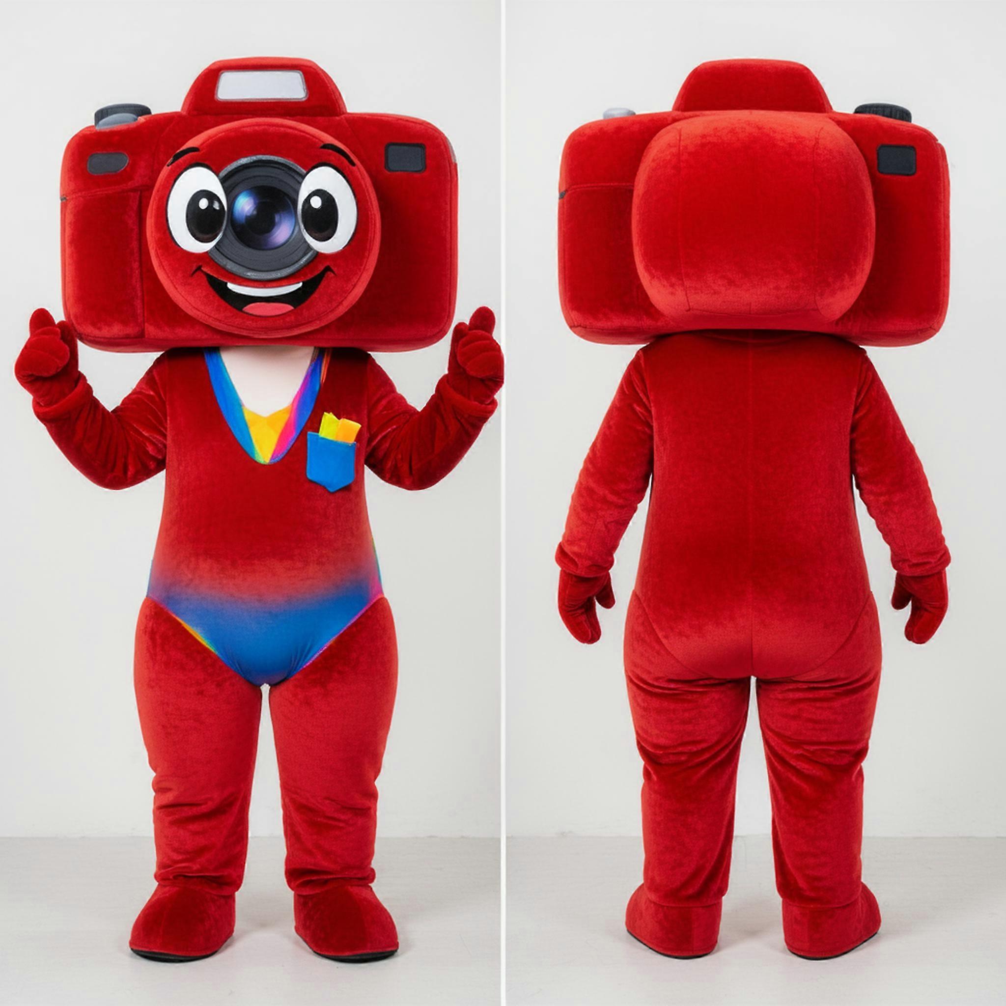 MASTICOT Velvet Red Realistic Camera Mascot