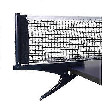 Clip-On Table Tennis Net Set Dark Blue, Adjustable Ping Pong Table Net Rack Kit with Clamp for Easy Setup 25-26s