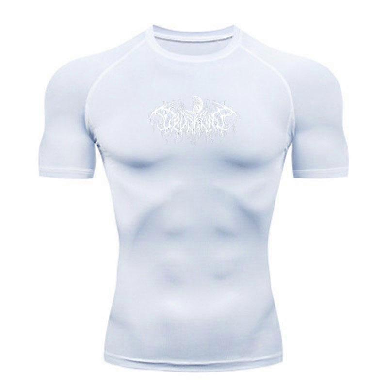 Men's Compression Athletic Workout T-Shirt, Breathable Quick