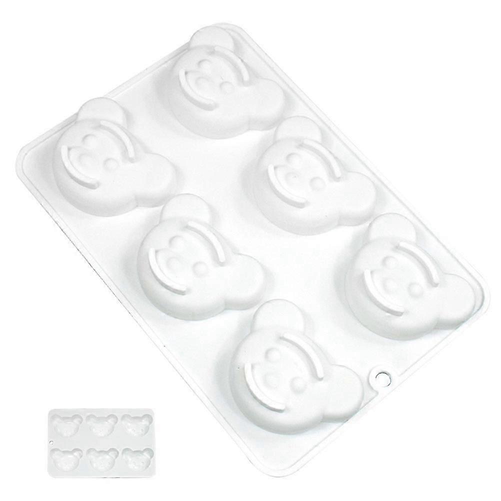 Small Bear Head Silicone Mold for DIY Candy Making Mold
