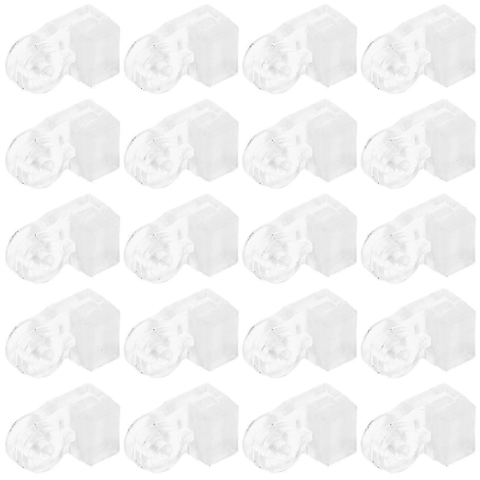 Glass Panel Clips Mirror Clear Retainer compatible with Fixing 100Pcs Acrylic Clips